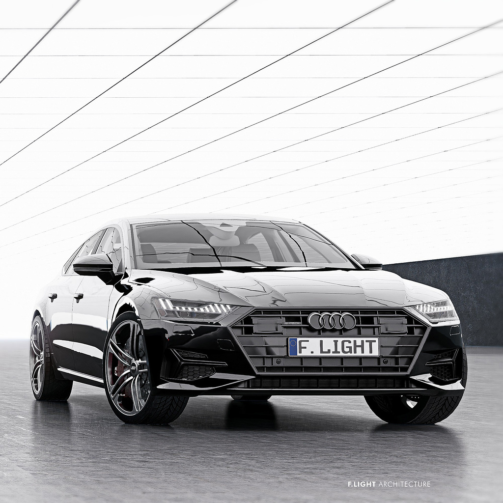 Audi A7 In The Dark Knight Style Garage   Gallery   D5 RENDER FORUM