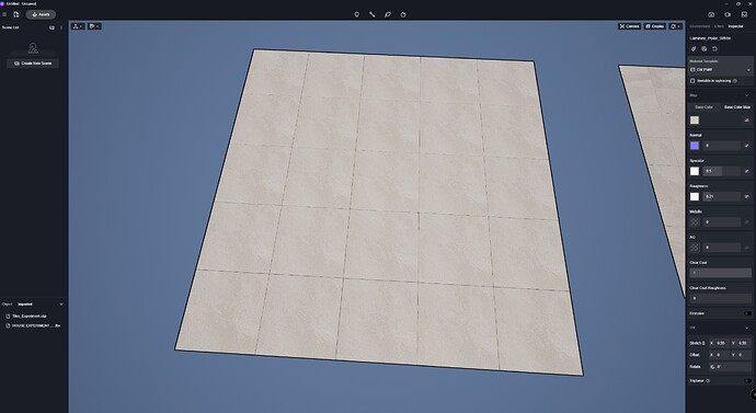 SCREENSHOT 3 - SketchUp - Tiling Experiment - 9x9 Tiles Image on Non-Exploded Tiles