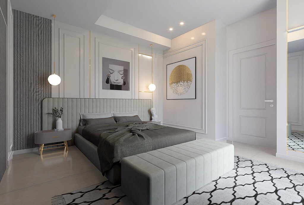 Boiserie Bedroom - Gallery - D5 RENDER FORUM