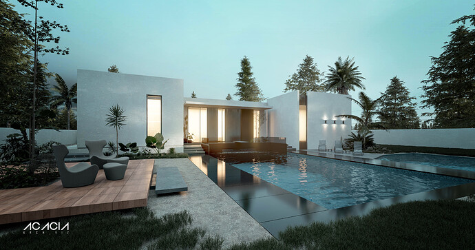 [D5 Render Challenge]Pool house - Gallery - D5 RENDER FORUM