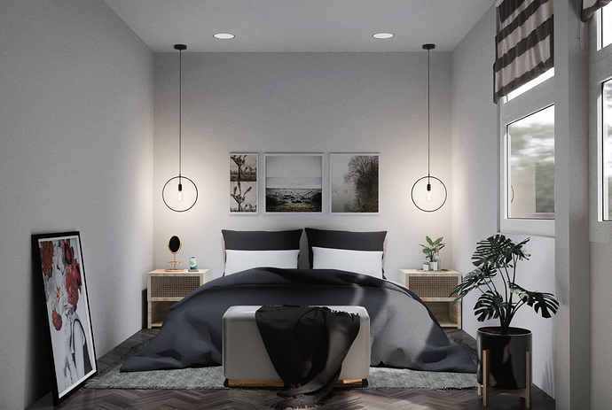 Minimal Bedroom SC01