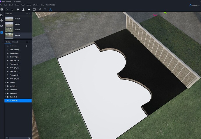 slab with cutout (material dark)