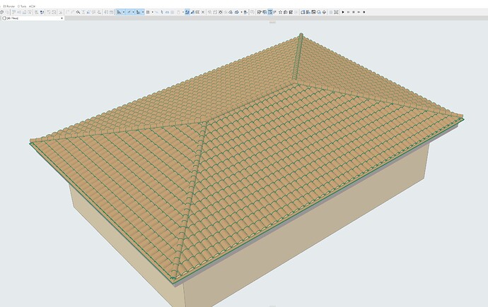 archicad roof test