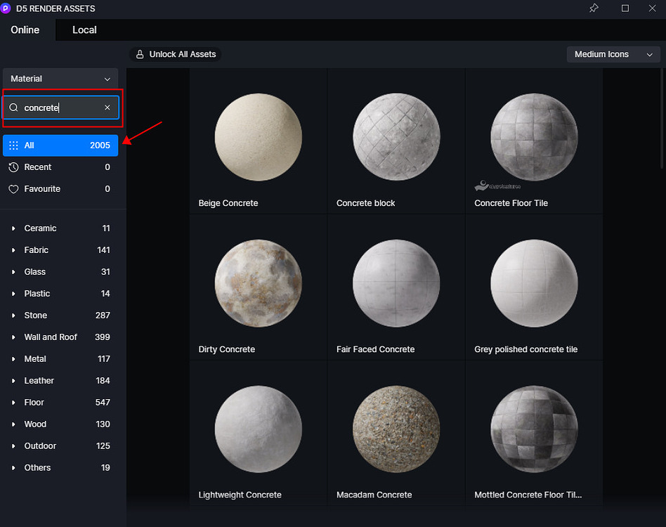No Material Assets showing - Tech Support - D5 RENDER FORUM