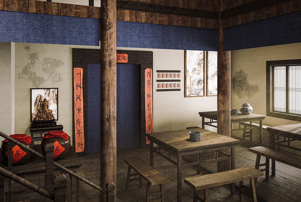 [Scene Express Vol.129] Free D5 Render Scene of Ancient Chinese Inn ...