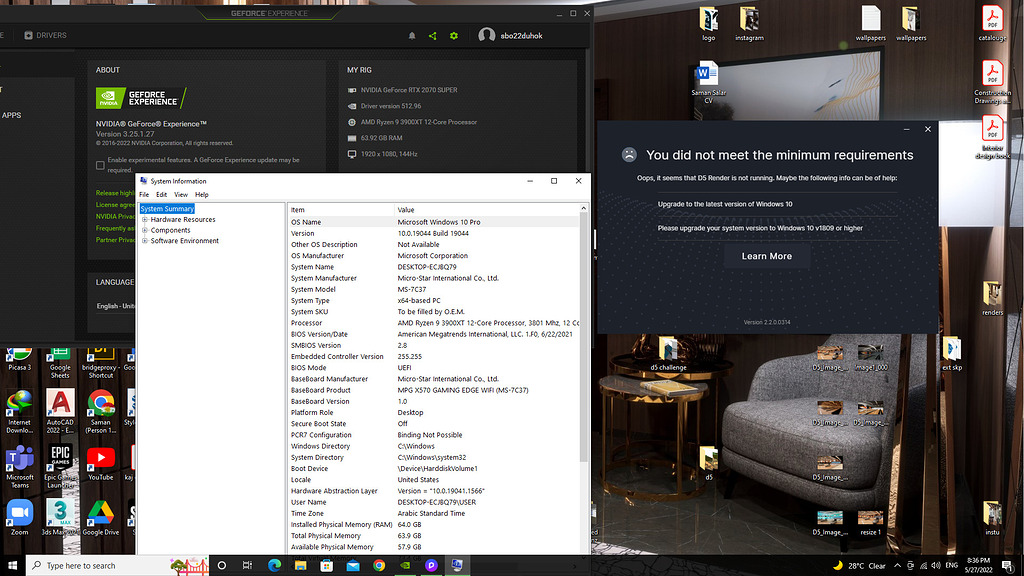D5 won't work - Tech Support - D5 RENDER FORUM