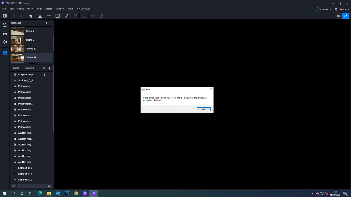 Rendering error message - Tech Support - D5 RENDER FORUM