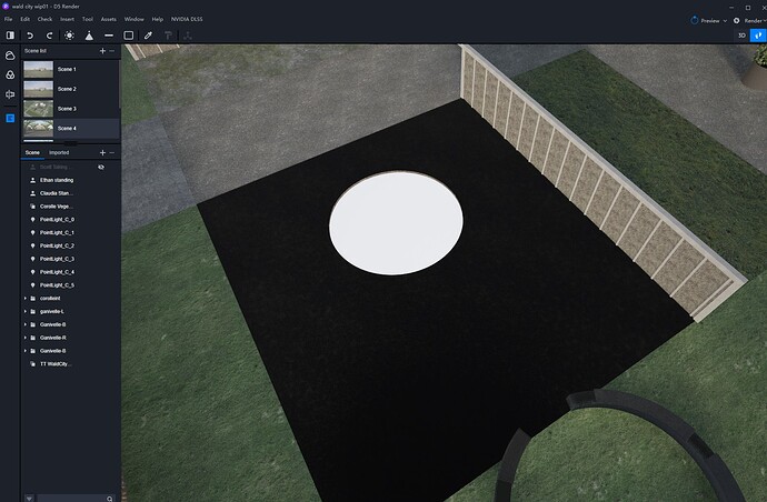 slab with hole (material dark)