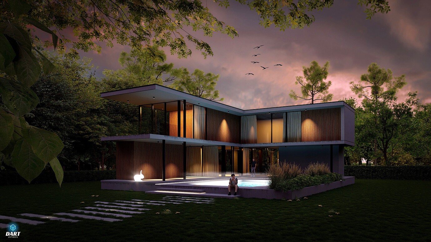 Villa with pool - Gallery - D5 RENDER FORUM