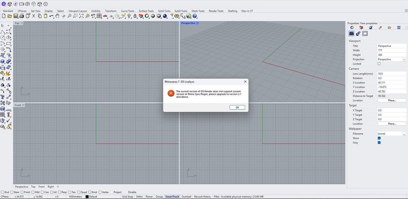 D5 render version not sync with Rhino sync version - Get Help - D5 ...