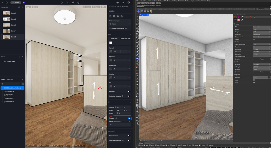 Rhino + D5 Mapping Problems with Textures - Tech Support - D5 RENDER FORUM
