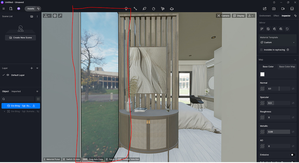 Materials not reflecting properly - Tech Support - D5 RENDER FORUM