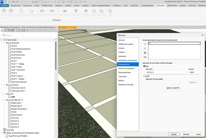 El agregado de Revit no carga las texturas 01