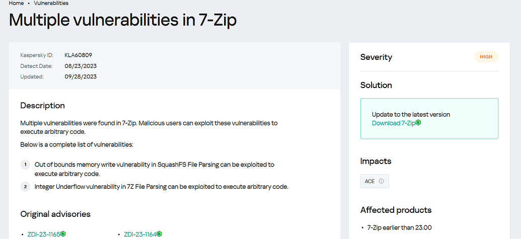 Multiple vulnerabilities in 7-Zip - Tech Support - D5 RENDER FORUM
