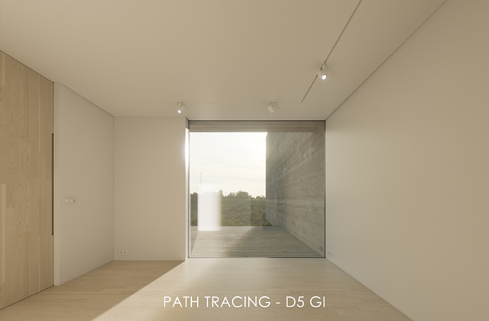 Path Tracing - D5 GI - Sun