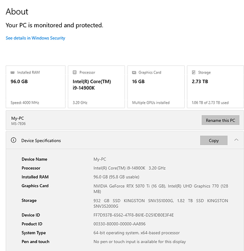 Pc info