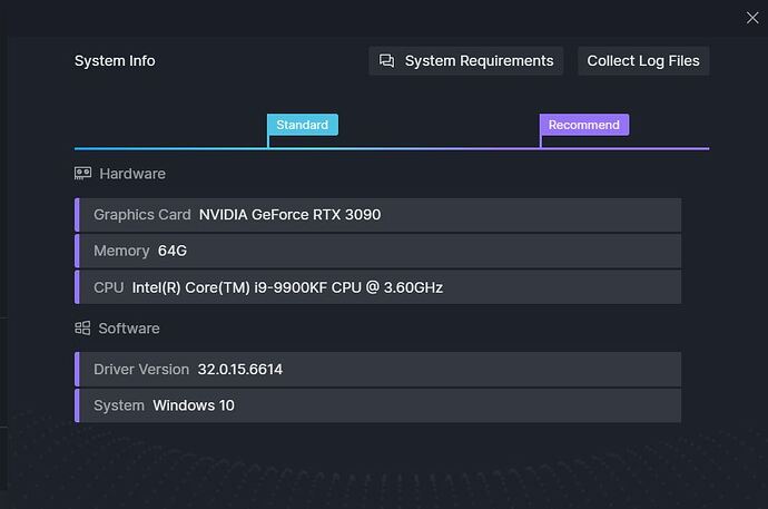 system info