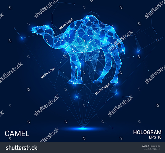 stock-vector-a-hologram-of-a-camel-a-camel-made-of-polygons-triangles-of-points-and-lines-camel-low-poly-1686825169