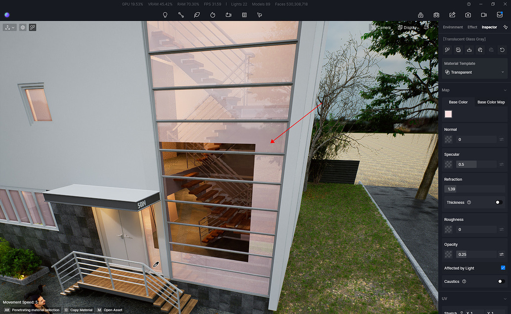 Glass material issue - Tech Support - D5 RENDER FORUM