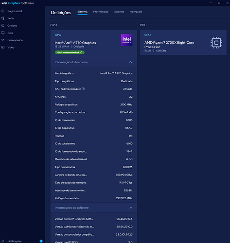 Intel A770 info - Soudarte