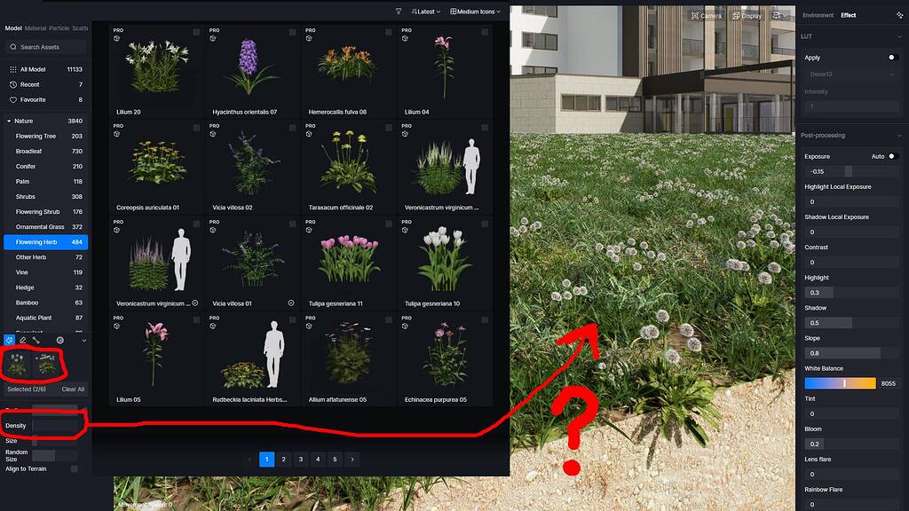 Brush density - Tech Support - D5 RENDER FORUM