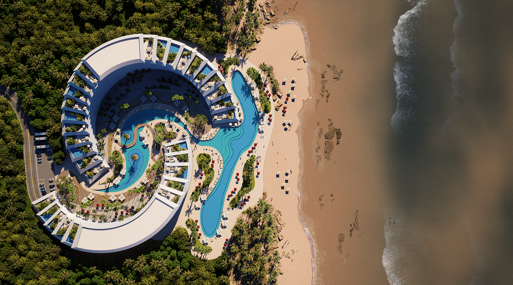[Scene Express Vol.319] Free D5 Render Scene | Seaside Resort Hotel ...