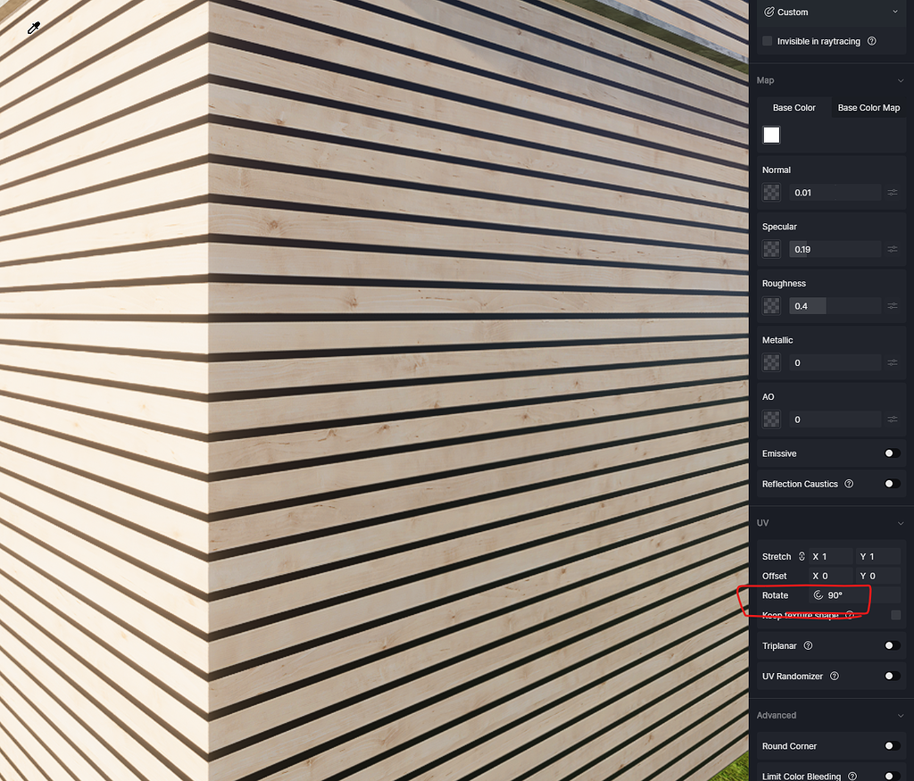 Support Textur Texture won#t rotate - Tech Support - D5 RENDER FORUM