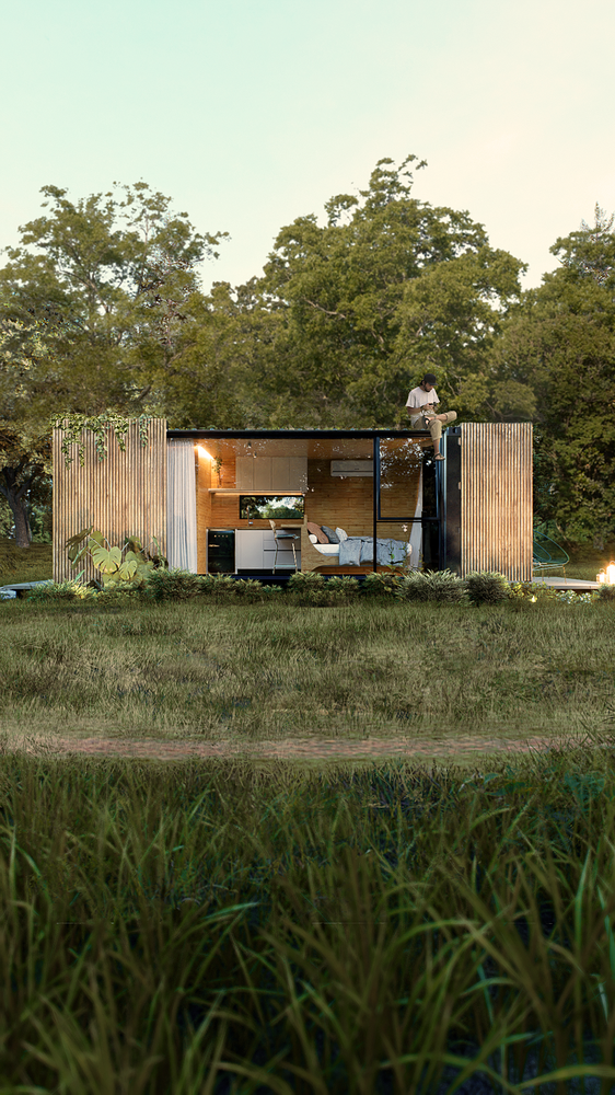Exterior design container - in the woods - Gallery - D5 RENDER FORUM