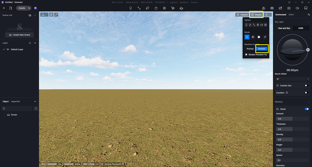 Glass reflection not showing in real time render with sketchup ...