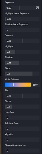 Effect Settings