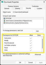 Folder Full Control