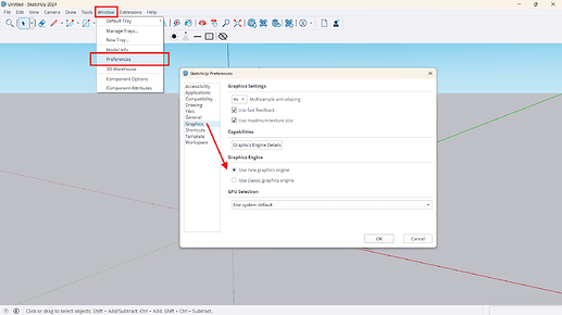 SketchUp Normal Graphic Engine