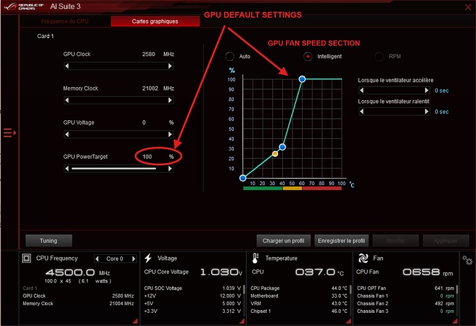 ASUS AI Suite 3 - RTX 4090 DEFAULT SETTINGS