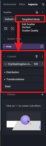 Scatter Simplified Mode