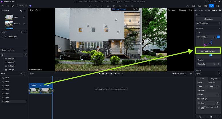 2.10 video editor -> movement issues - Tech Support - D5 RENDER FORUM