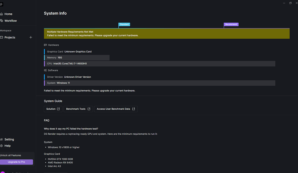 D5 VERSION 2.11.0 does not recognize my NVIDIA GeForce RTX5060 graphics ...