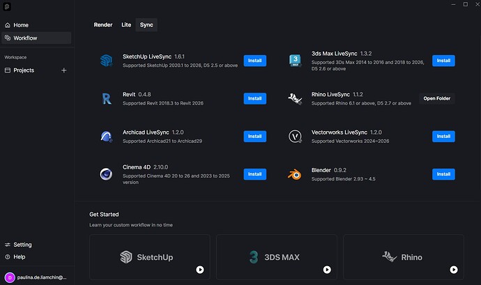 Rhino livesync version