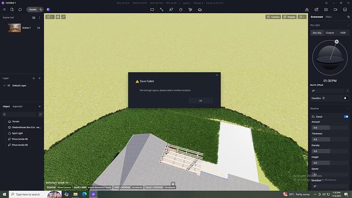D5 Render Not Saving