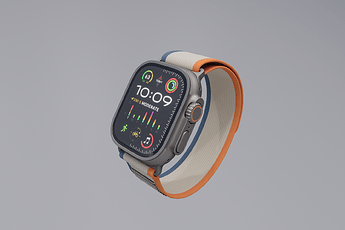 Apple - Watch Ultra (Trail Loop Orange)