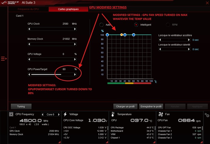 ASUS AI Suite 3 - RTX 4090 MODIFIED SETTINGS