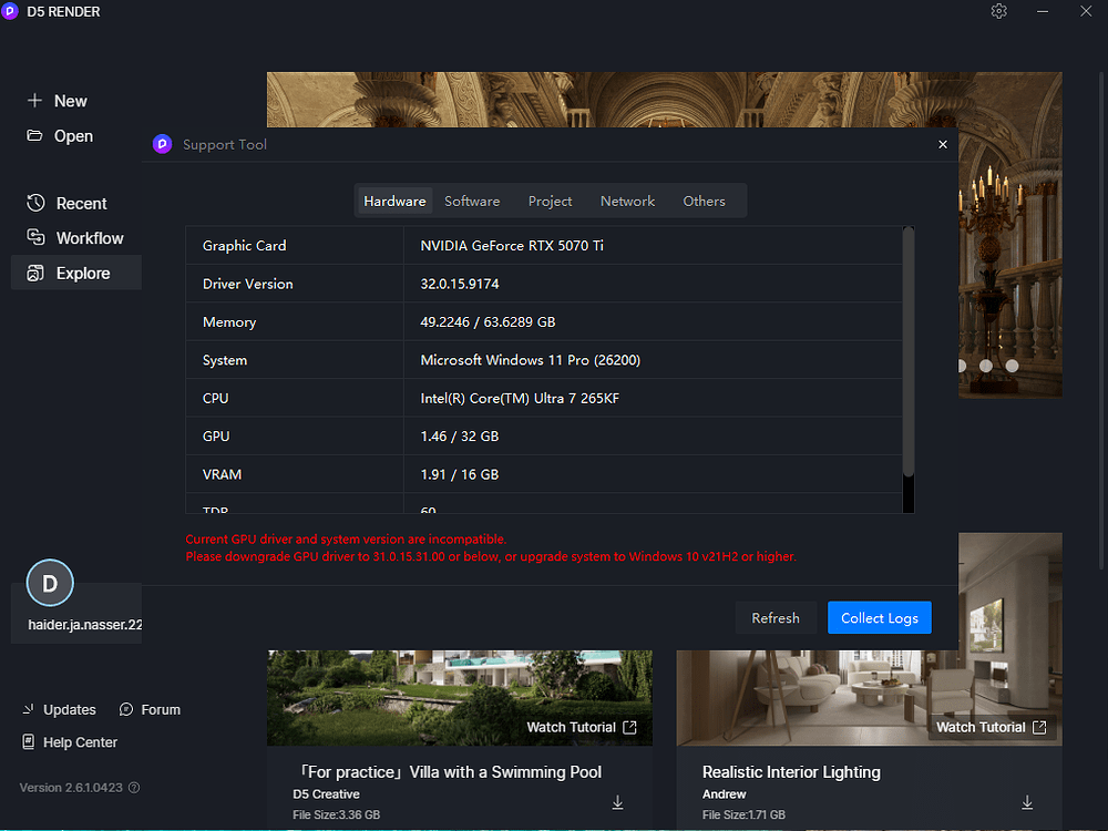 UI not showing when loading D5 render - Get Help - D5 RENDER FORUM