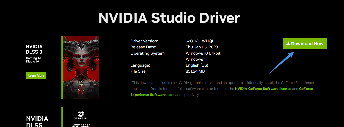 GeForce Game Ready Driver, 528.02, Windows 10 64-bit, Windows 11