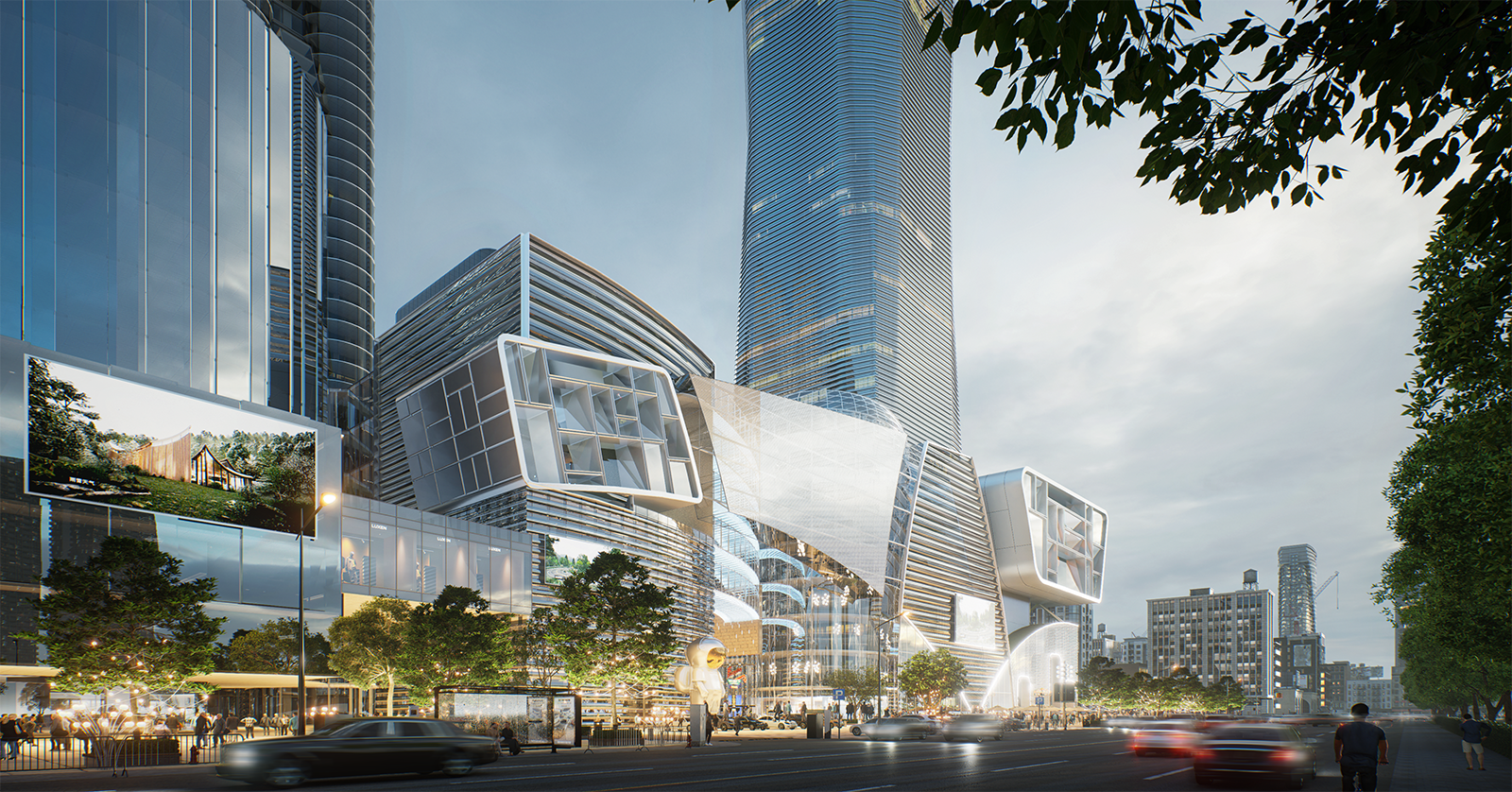 How to render a commercial plaza | Archviz project review Vol.02