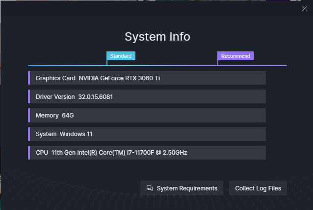 d5 - system info