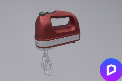 KitchenAid - Hand Mixer (Empire Red)