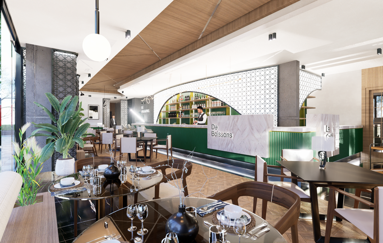 Paris Restaurant İnterior Design - Gallery - D5 RENDER FORUM