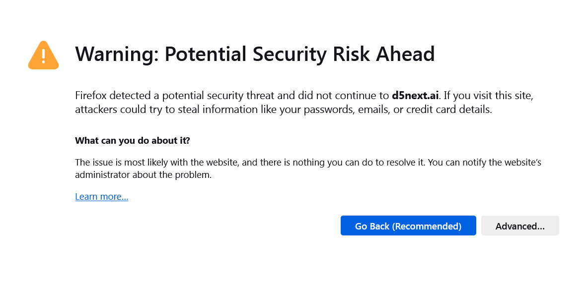 Screenshot 2024-08-18 at 09-43-03 Warning Potential Security Risk Ahead